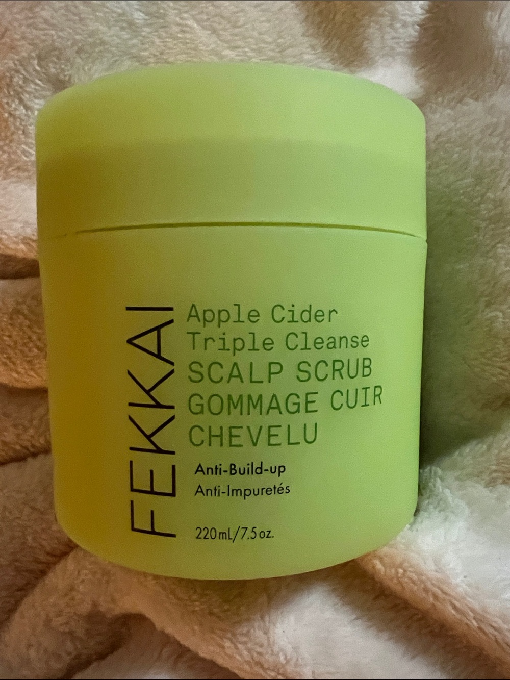FEKKAI Apple Cider Triple Cleanse Scalp Scrub - Light Green
